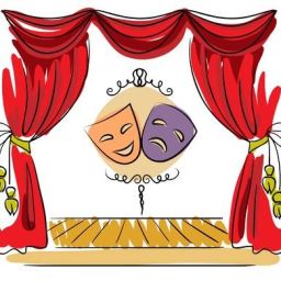 26000116-theater-stage-with-red-curtain-and-masks-illustration